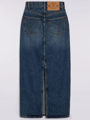 Mid Blue Denim skirt Blue