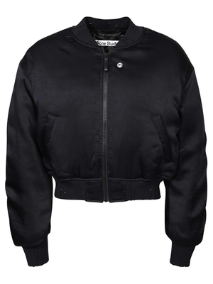 Logo Patch Bomber Jacket